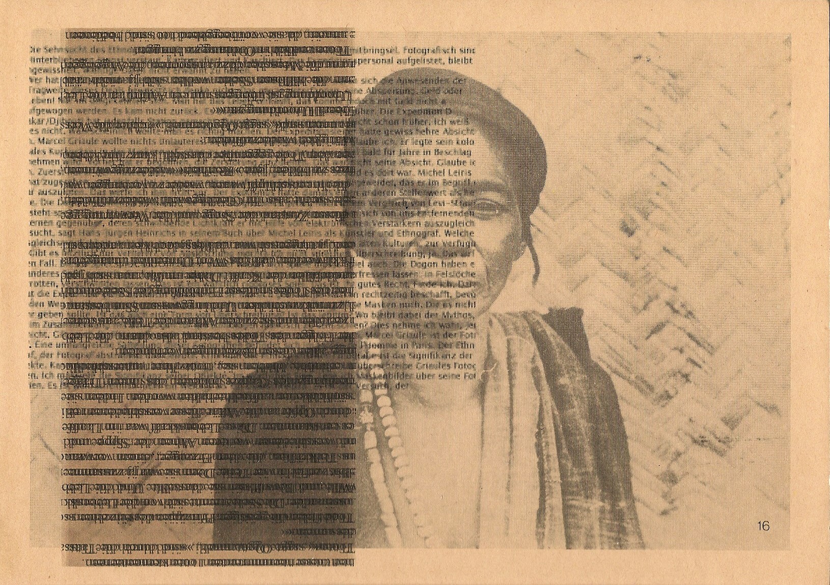 Yageme, a collage from Im Maskenland der Dogon — eine Überschreibung