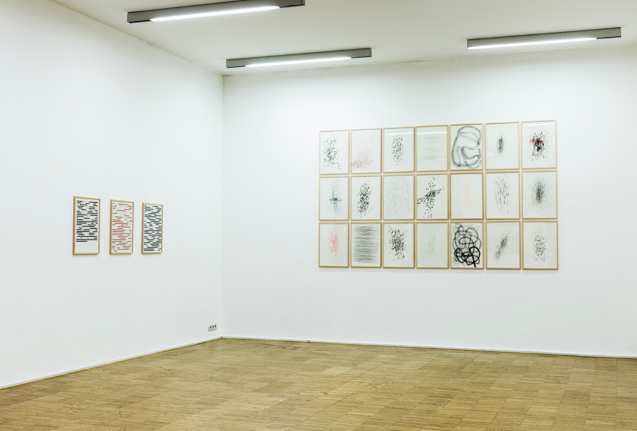 Etymdrawings installation view at MAERZ in Linz