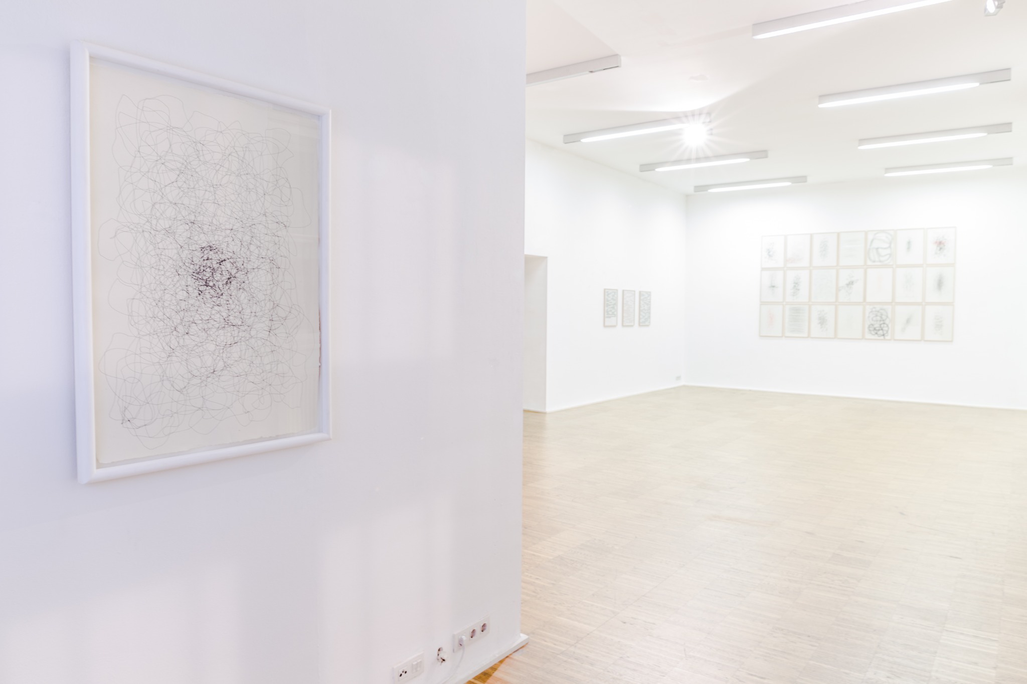 Installation view of Etymdrawings at MAERZ