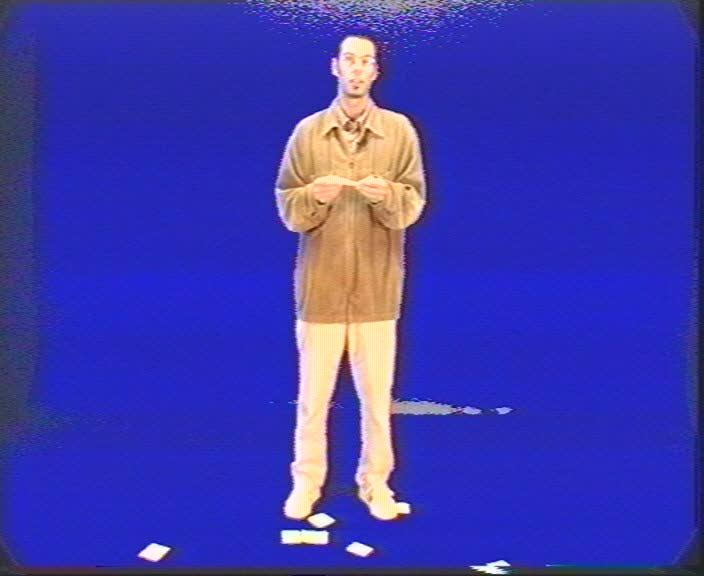Toni Kleinlercher performing against an unmarked blue-box field